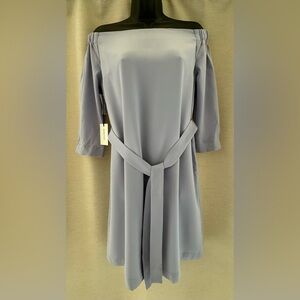 Babaton Off-Shoulder Gray Blouse